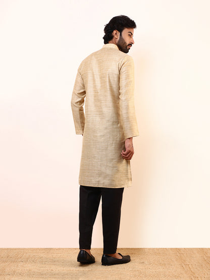 Classic Beige Khadi Men’s Kurta