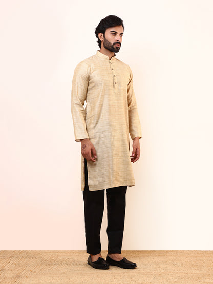 Classic Beige Khadi Men’s Kurta