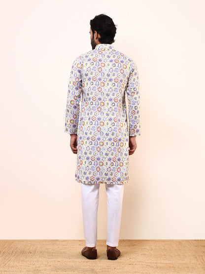 Joyful Colours Printed Men’s Kurta