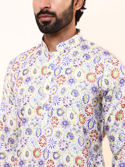 Joyful Colours Printed Men’s Kurta