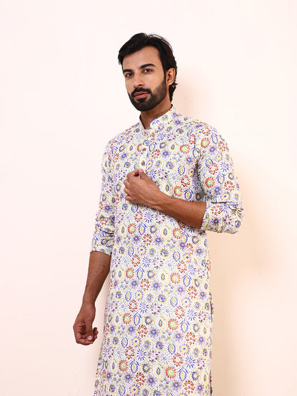 Joyful Colours Printed Men’s Kurta