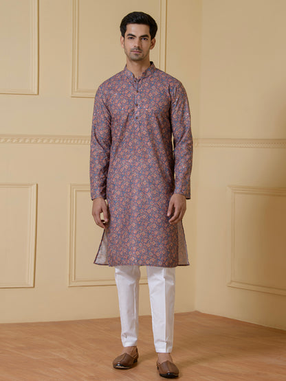 Elegant Tapestry Printed Men's Kurta