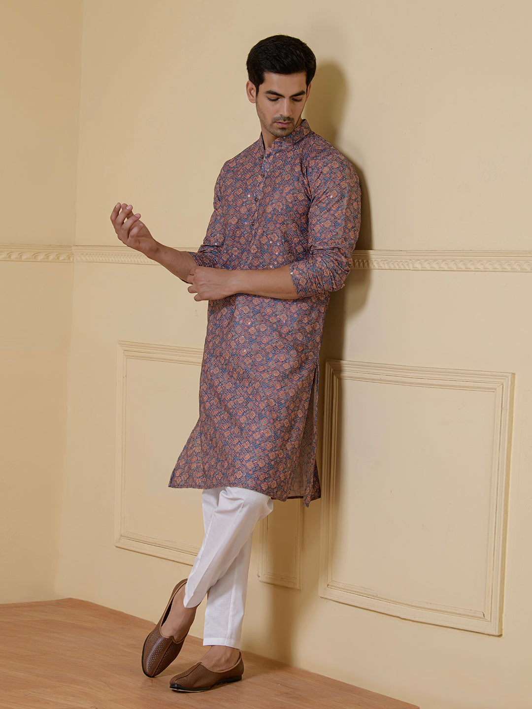 Elegant Tapestry Printed Men's Kurta