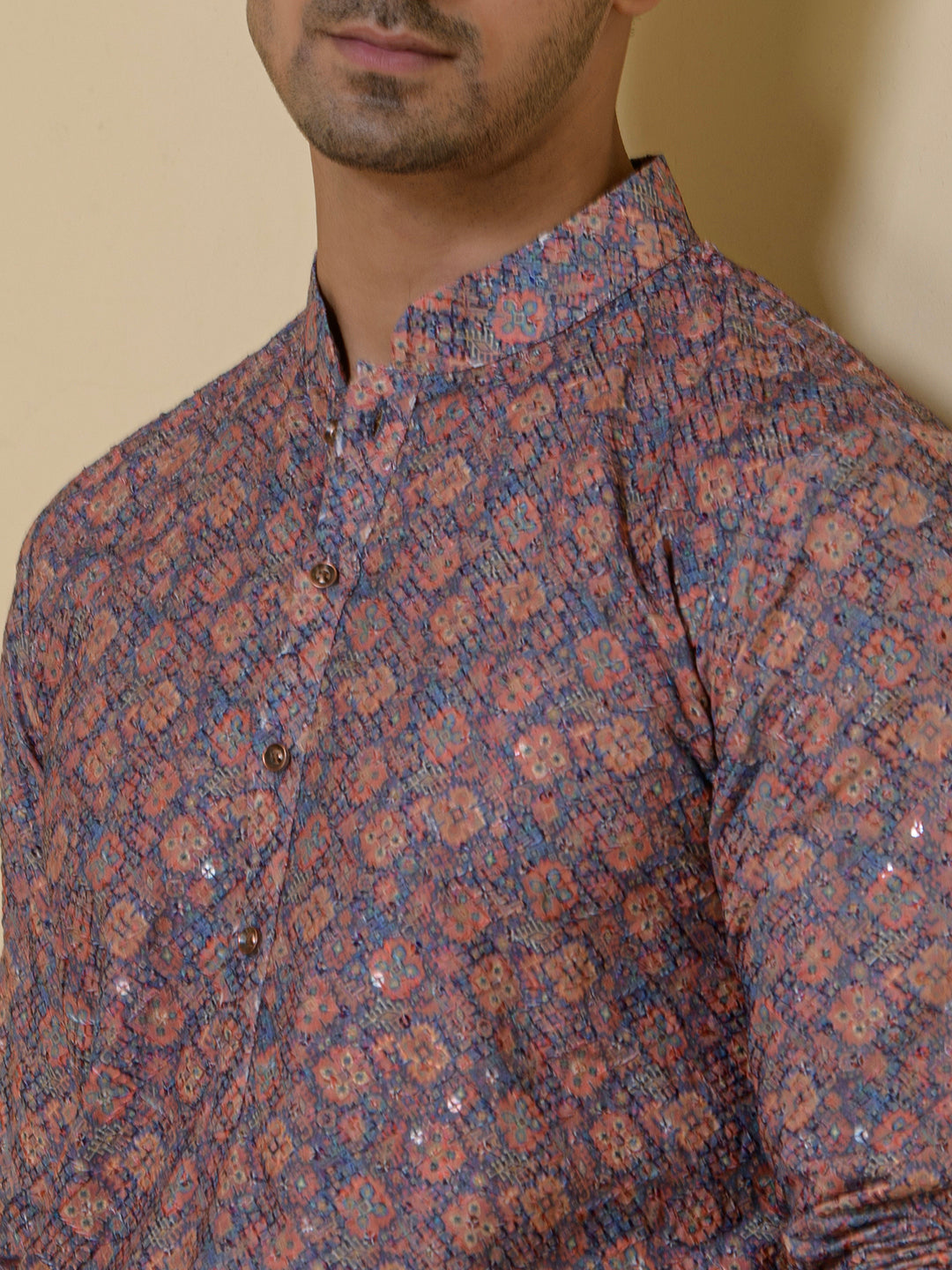 Elegant Tapestry Printed Men's Kurta