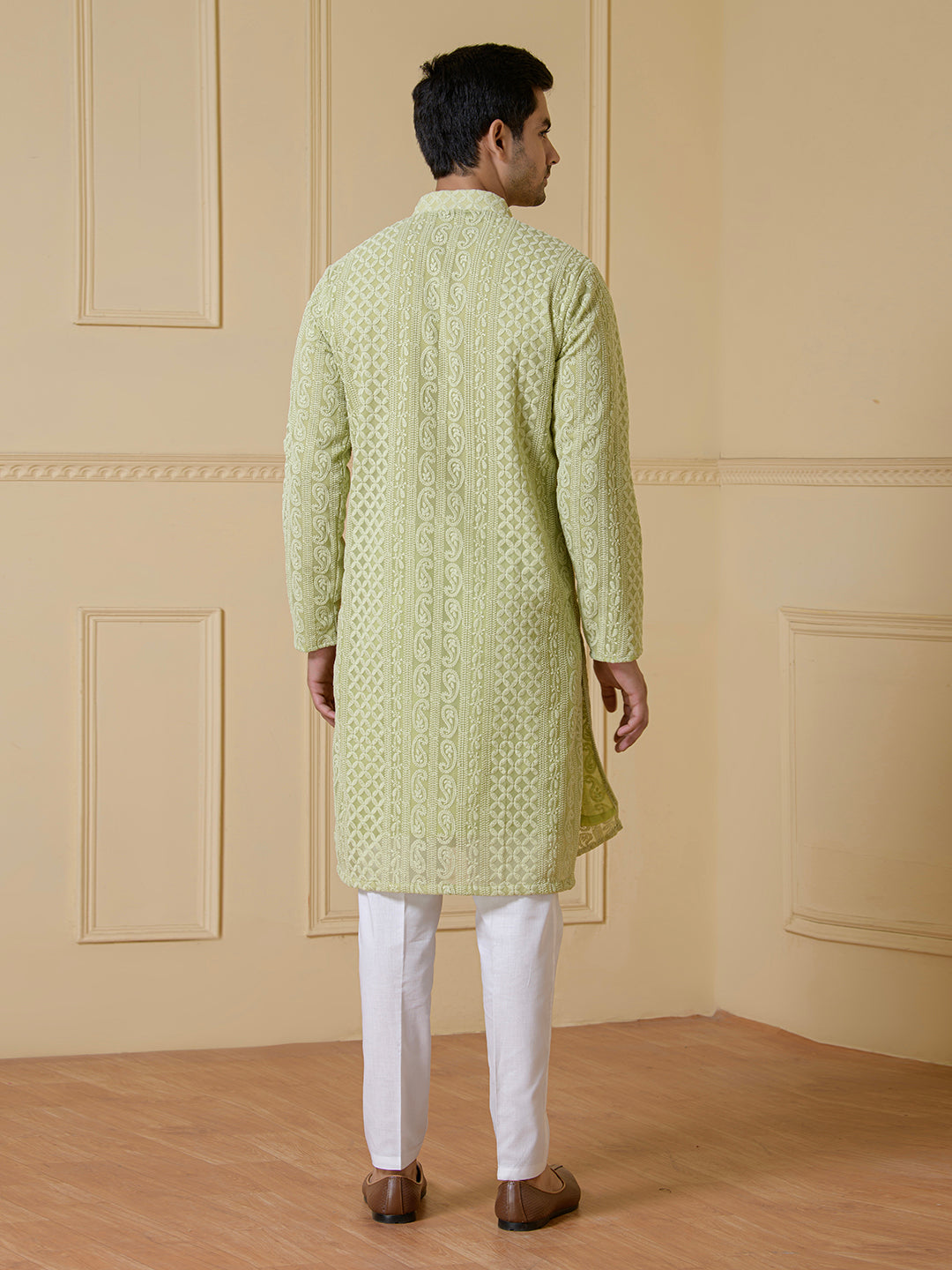 Minty Green Heritage Men's Kurta